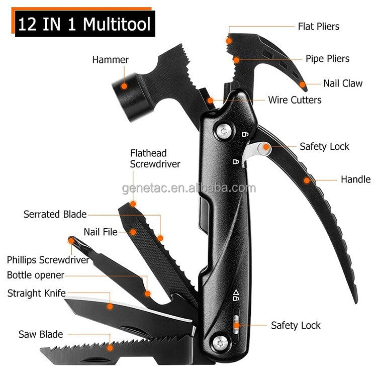 Multi Tool 12 in 1 Claw Hammer